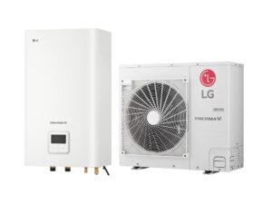 LG THERMA V R32 Split Wärmepumpe mit Hydraulikeinheit als Set, einphasig, 9 kW, 230 V