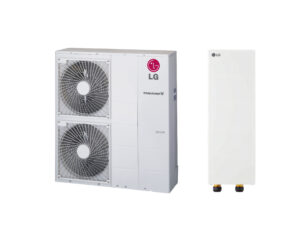 LG THERMA V R32 MONOBLOC S Wärmepumpe mit externer 6 kW Zusatzheizung als Set, dreiphasig, 16 kW, 400 V